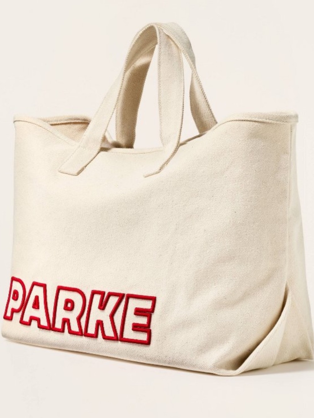 Large Canvas Tote Bag - Parke x Target Natural, NWT